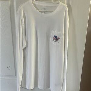 Vineyard Vines White Long Sleeve Tee for Kids